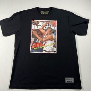 Mitchell & Ness Allen Iverson Sports Illustrated 76ers Player T-shirt Size Large